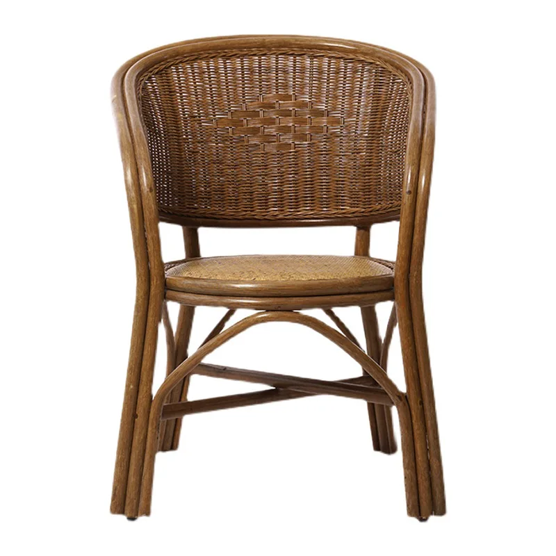 

Purely handmade, true vine chair, simple, modern, office backrest, retro