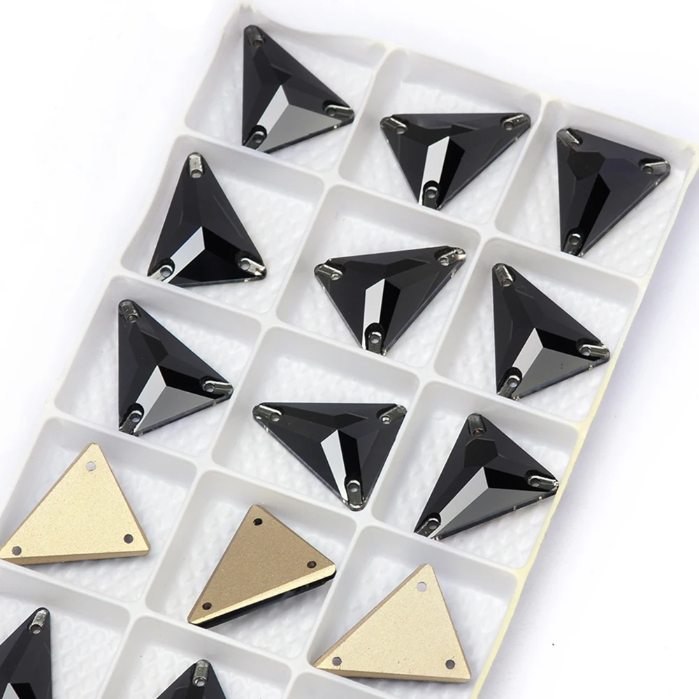 Jet Hematit K9 Glas Aufnähbare Strasssteine Kristallperlen Steine Strass-Applikationen für Hochzeitskleider DIY Kleidungsdekoration – Detail 7