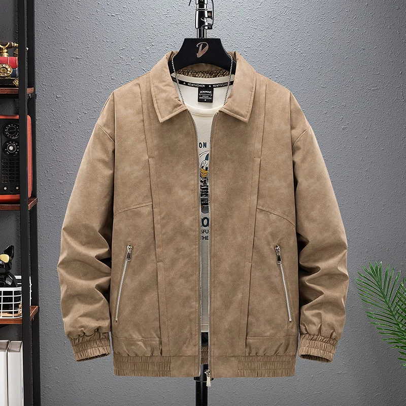 

Graphene Heated Cotton Jacket Mens Thickened Warm Cool Lapel Jacket Oversized Loose Overcoat Fashionable Brand Winter Short Coat