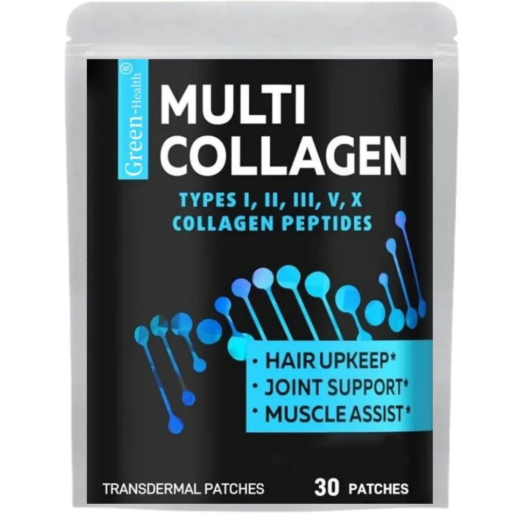 30 Patches Multi Collagen Transdermal Patches Support Skin, Hair, Nail, Joint and Bone Health