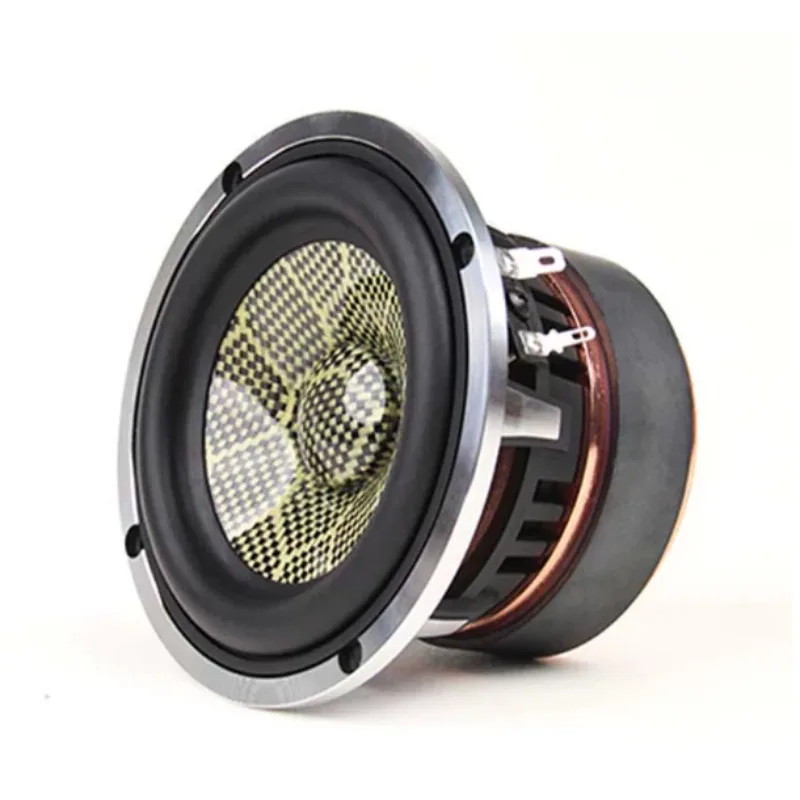 3"/4" Carbon Fiber Full Range Speaker HIFI Audiophile Mid‑Bass Driver for DIY Home Stereo Speaker Cabinet Build