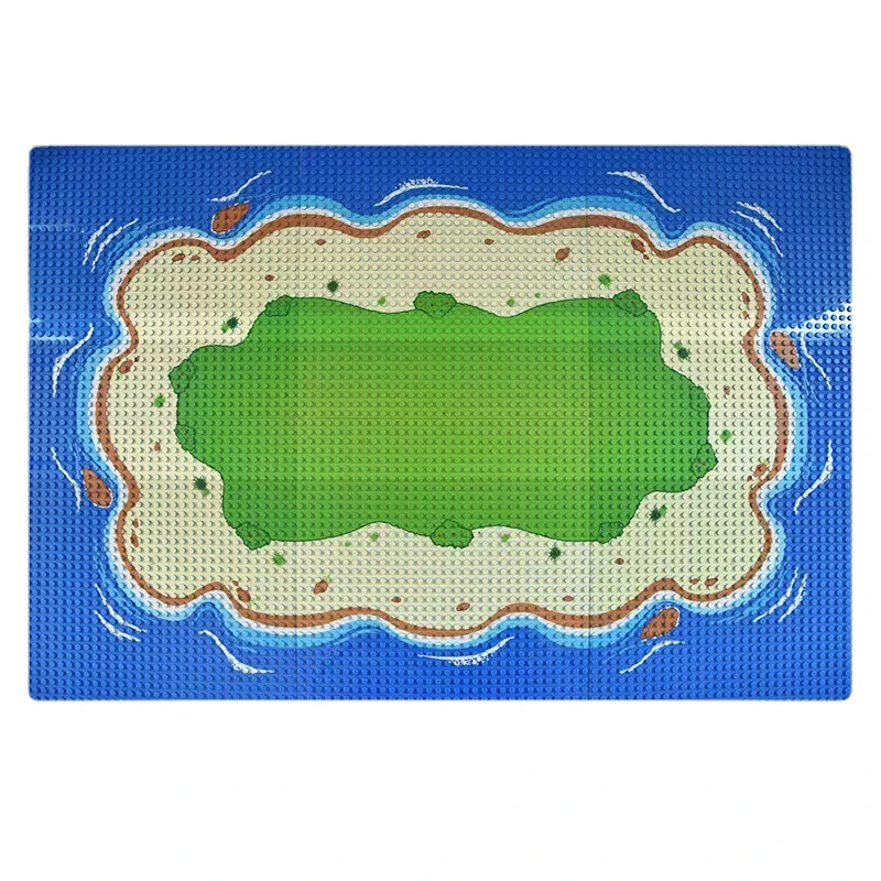 25.5x25.5 سنتيمتر اللبنات اللوح الأساسي مدينة الطريق الشارع اللوح الأساسي مستقيم منحنى الطريق T-وصلة الأطفال الطوب اللعب #5