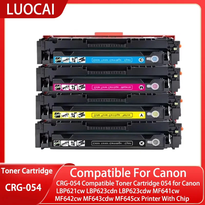 Compatible 054 CRG054 toner cartridge for Canon Color ImageClass MF641cw MF644Cdw 643cdw MF642Cdw mf645cx LBP622Cdw LBP621 623