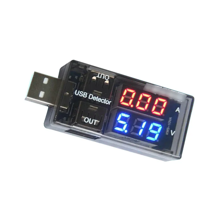 USB current and voltage detector tester USB  meter voltage meter tester double table electronic  diy kit