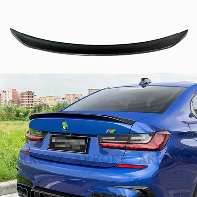 MP style For BMW G20 G28 2019 -2022 320i 320D new 3 series carbon fiber exterior rear spoiler tail box tail decoration car