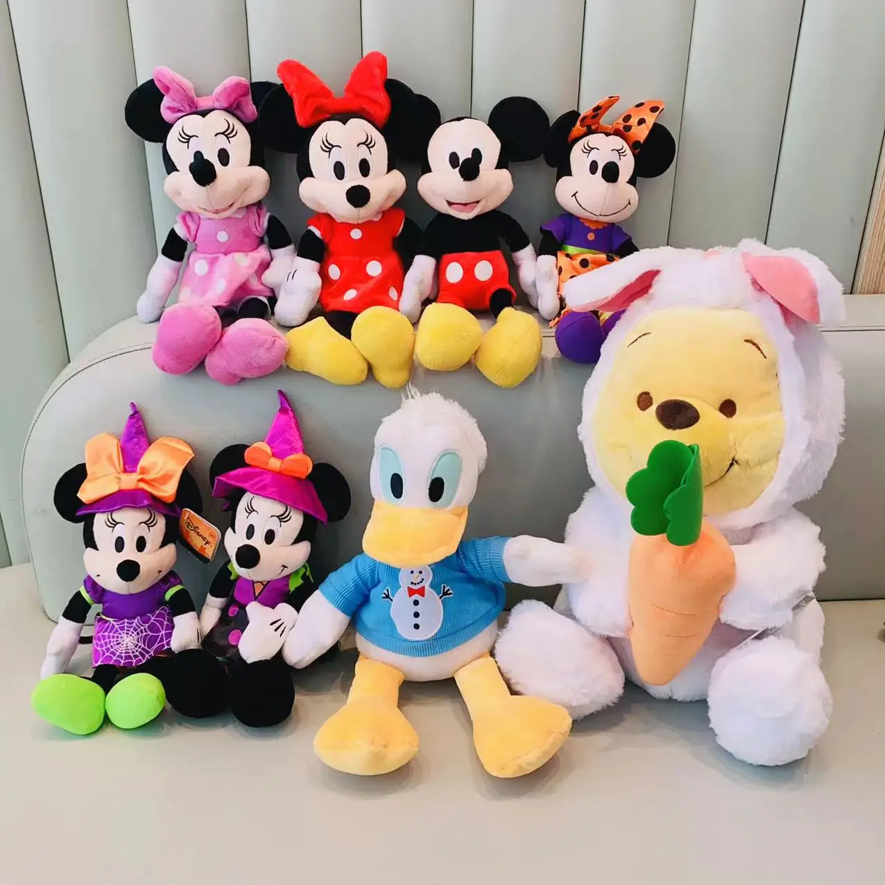 Disney Doll Mickey Minnie Donald and Pooh Stuffed Plush Toy Anime Character Soft Plush Toys