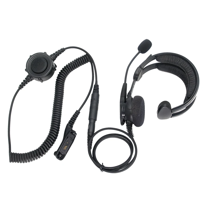 Imagem -02 - Adaptado para Motorola Xir P8268 P8668 Apx6000 Apx7000 Apx2000 Dp3400 Dp3600 Dp4400 Dgp6150 Fones de Ouvido Táticos com Microfone