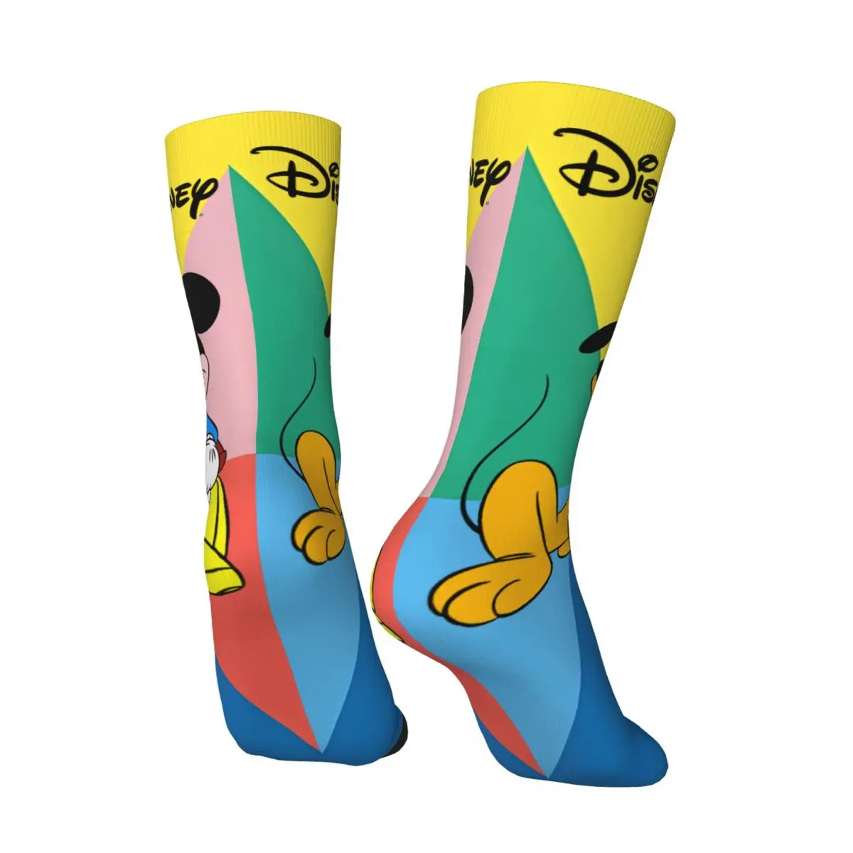 Funny Happy Goofy Men's Socks Retro Harajuku Disney Mickey Mouse Hip Hop Novelty Seamless Crew Crazy Sock Gift Printed