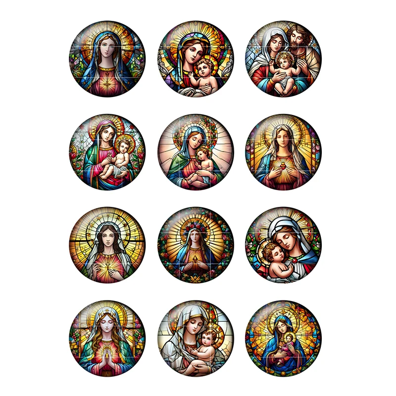 24pcs/lot Round Glass Cabochon - Jewelry Making 3 Year Old recension och pris
