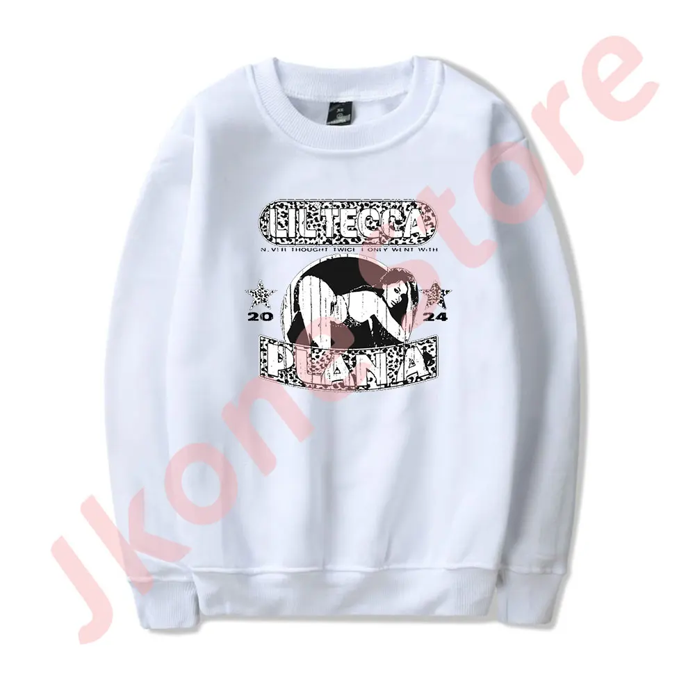 Lil Tecca Never Thought Logo Merch Crewneck Cosplay Women Men Fashion HipHop Long Sleeve Sweatshirts