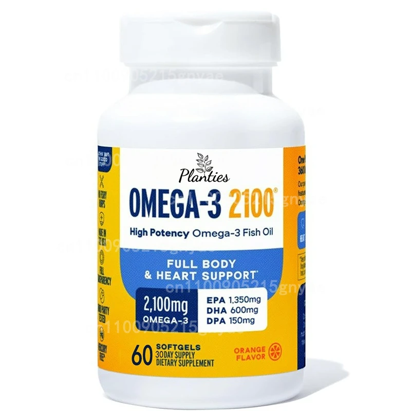 

Omega 3 Fish Oil for Heart & Eyes - Supports Cognitive Function - Cardiovascular Support