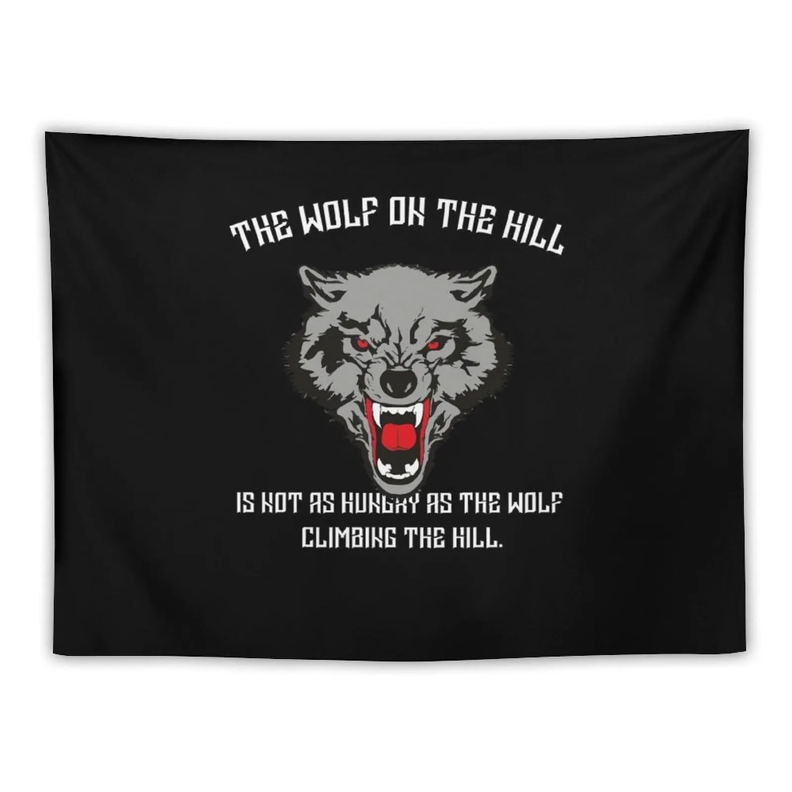 

The wolf on hill is not as hungry as the wolf climbing the hill. Tapestry Home Decorations Aesthetic Decoration Wall Tapestry