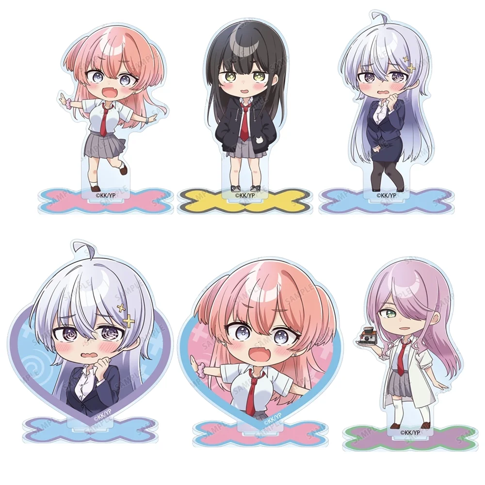 Yowayowa Sensei 10cm Acrylic Stand Kychain Akihito Abikura&Hiyori Hiwamura Cute Figure Desk Decor Birthday Gift