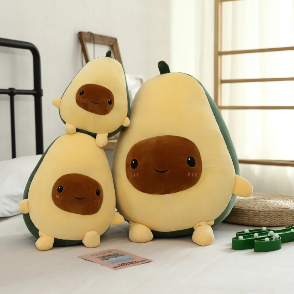 

25 см Kawaii мягкая игрушка с авокадо, плюшевая хлопковая кукла, подушка, подарок на день рождения