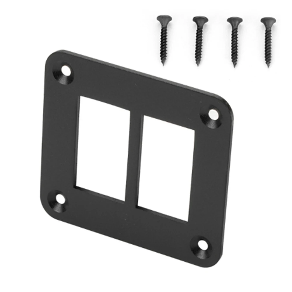 

Rocker Switch Panel Housing Black Aluminium Switches Shell Bracket 2WAY-5WAY Electrical Equipment Supplies Switch Accessories