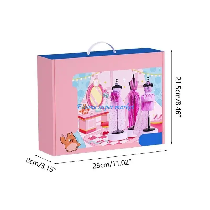 090B เย็บเสื้อผ้าชุดนักออกแบบนางแบบ Craft Party Supply สำหรับสาว