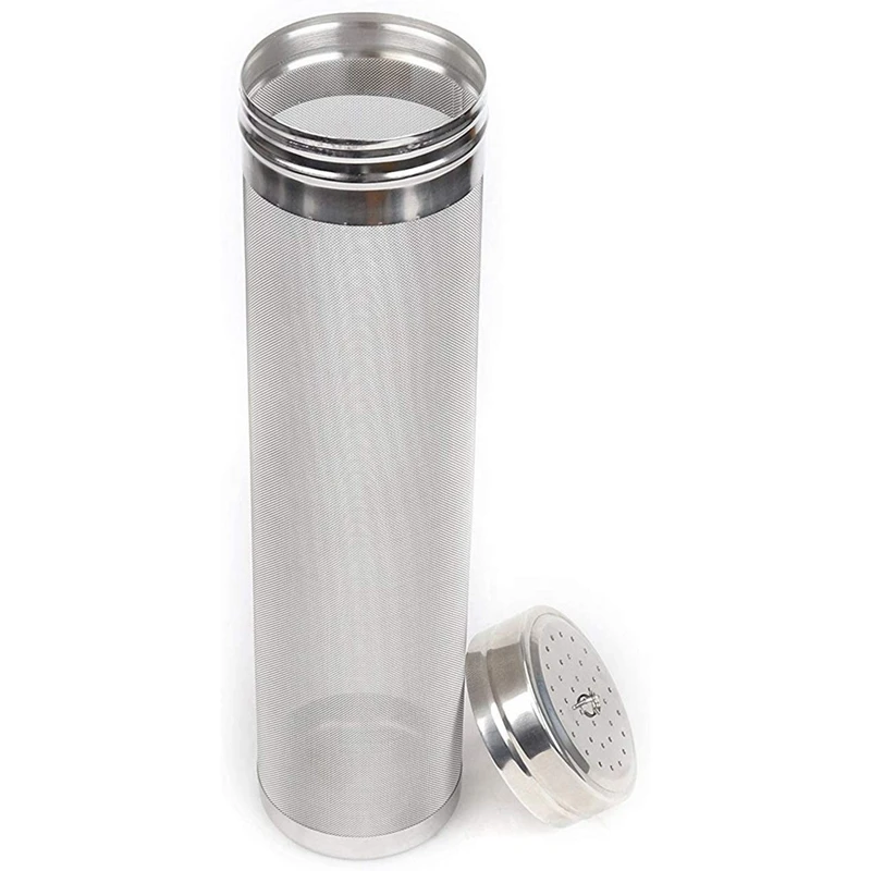 Beer Dry Strainer,300 Micrometre Mesh Stainless Steel Hop Strainer Cartridge, Homebrew Hops Beer Brewing Strainer