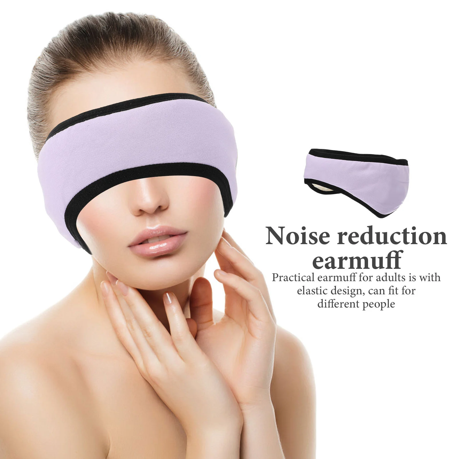النوم غطاء للأذنين قابل للتعديل القطن دنة البوليستر الشتاء غطاء للأذنين الأذن أدفأ عقال الرجال النساء النوم غطاء للأذنين النوم #5