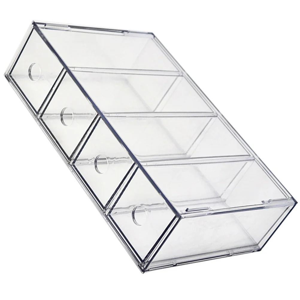 투명 아크릴 메이크업 정리함 화장품 수납함 투명 립스틱 홀더 아이섀도우 정리함 화장대 케이스