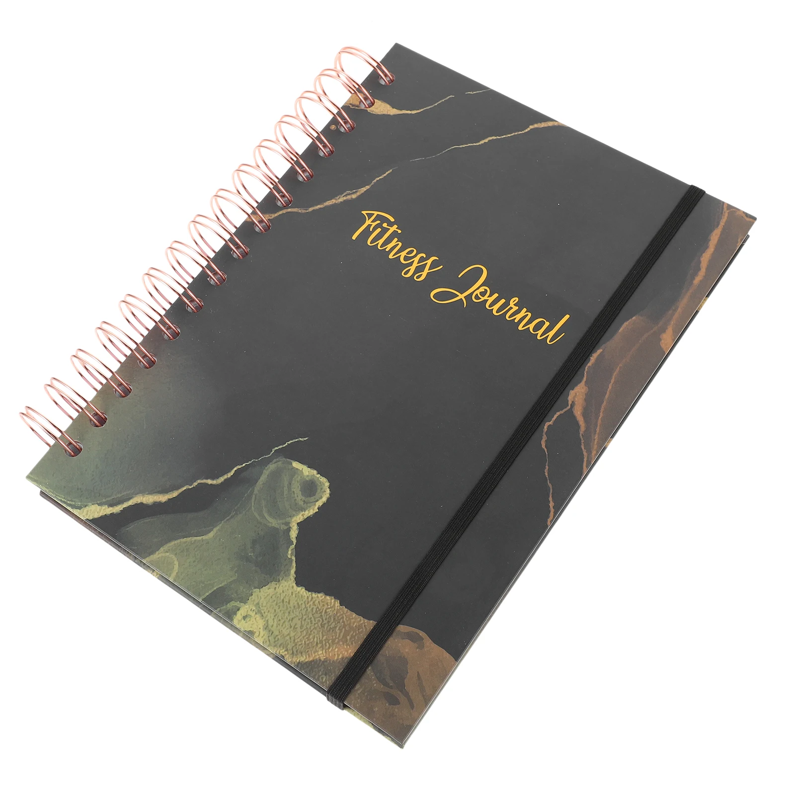 Fitness Workout Planner Notebook Black Design Lightweight Daily Schedule Gym Journal Exercise Agenda Notepad Planning