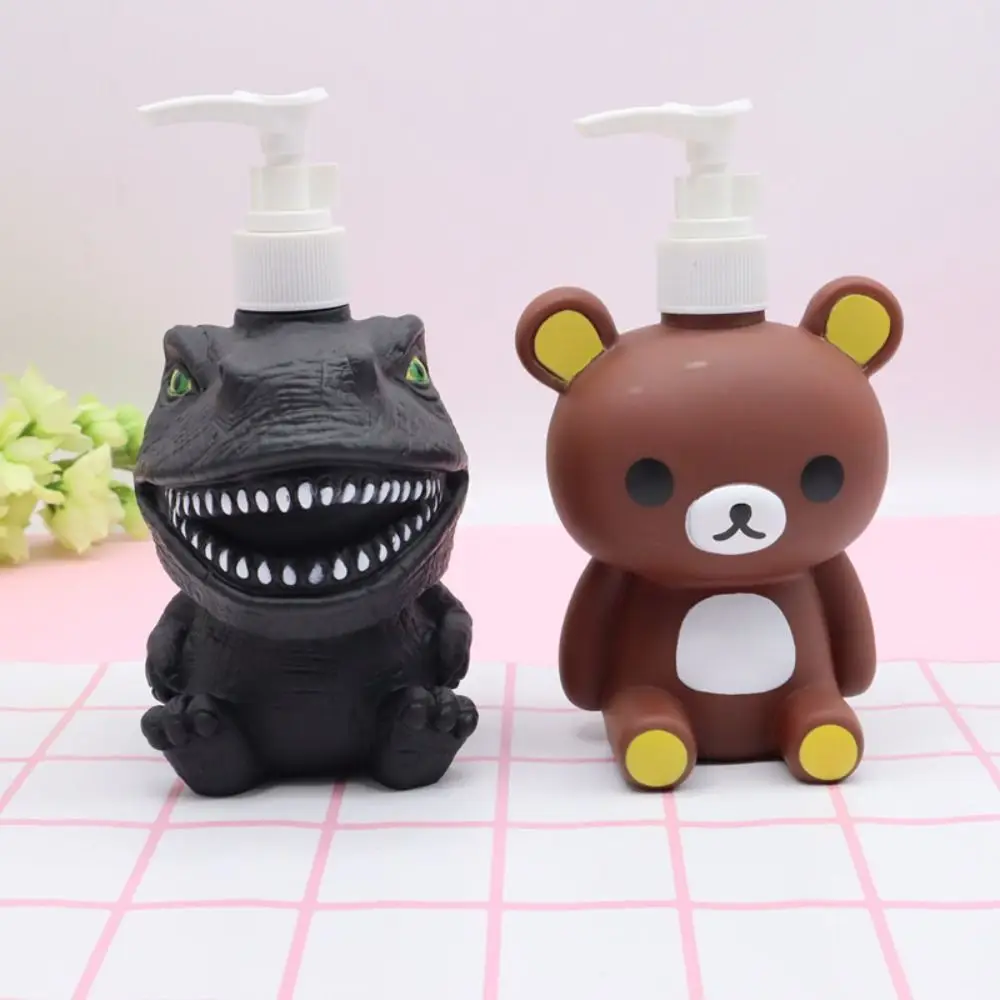 Dispenser Soap Bottle Cartoon Pump Bottles Liquid Shampoo Lotion Kids Shower Empty Travel Hand Green Animal Refillable Frog