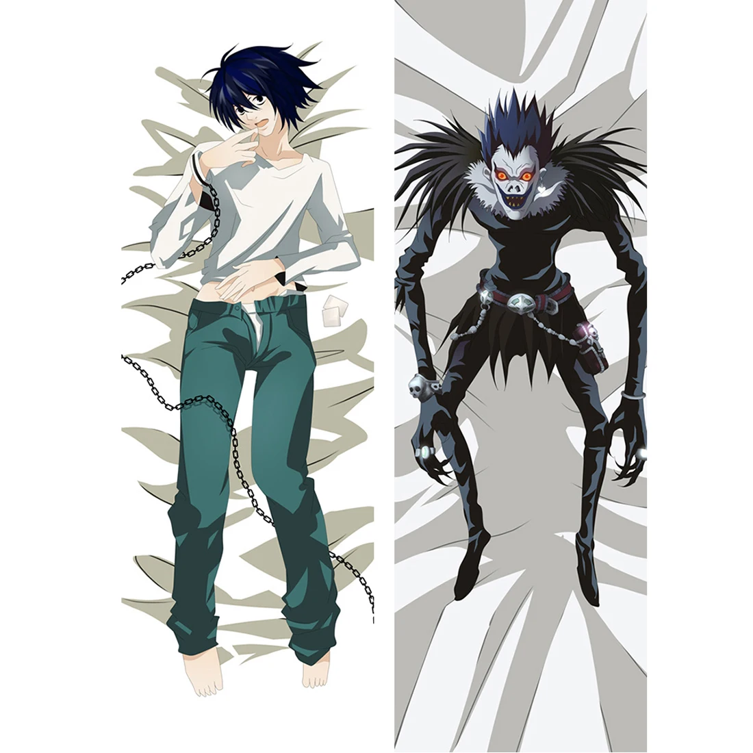 Japan Anime  L Lawliet Hugging Body Otaku Pillow Cover Case Bedding Pillowcases