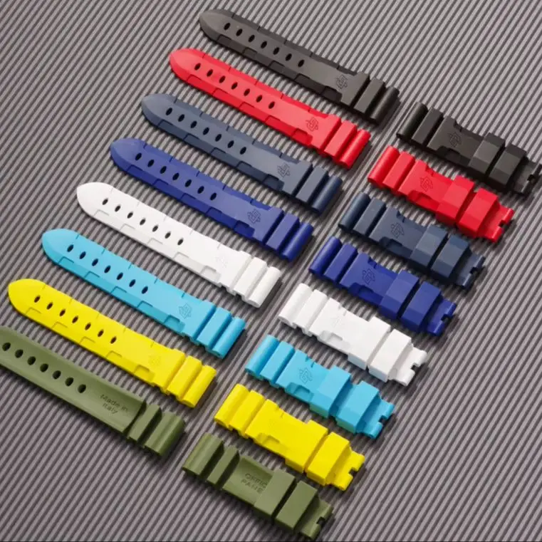 

Perfect Fit Genuine Panerai Silicone Strap for Luminor Submersible Lightning Edition Waterproof - PAM386 PAM441