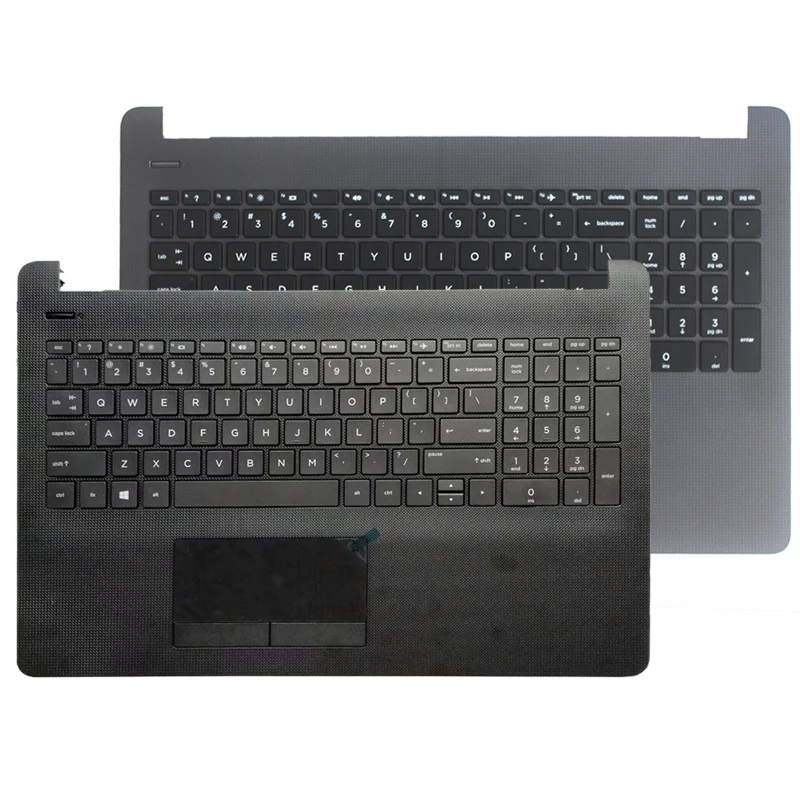 US laptop keyboard for HP 250 G6 255 G6 256 G6 258 G6 TPN-C129 TPN-C130 TPN-Q191 TPN-W127 TPN-Q20 PK132043A00 Palmrest Upper