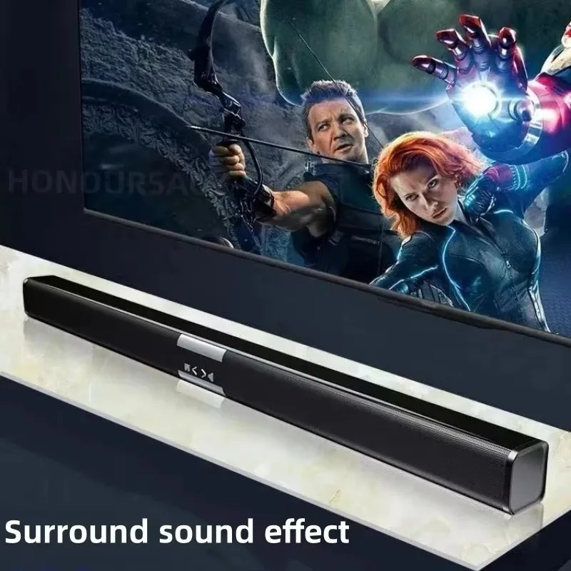 

6D surround sound home theater speaker system mobile phone bass wireless Bluetooth speaker long TV soundbar speaker TF/AUX/USB