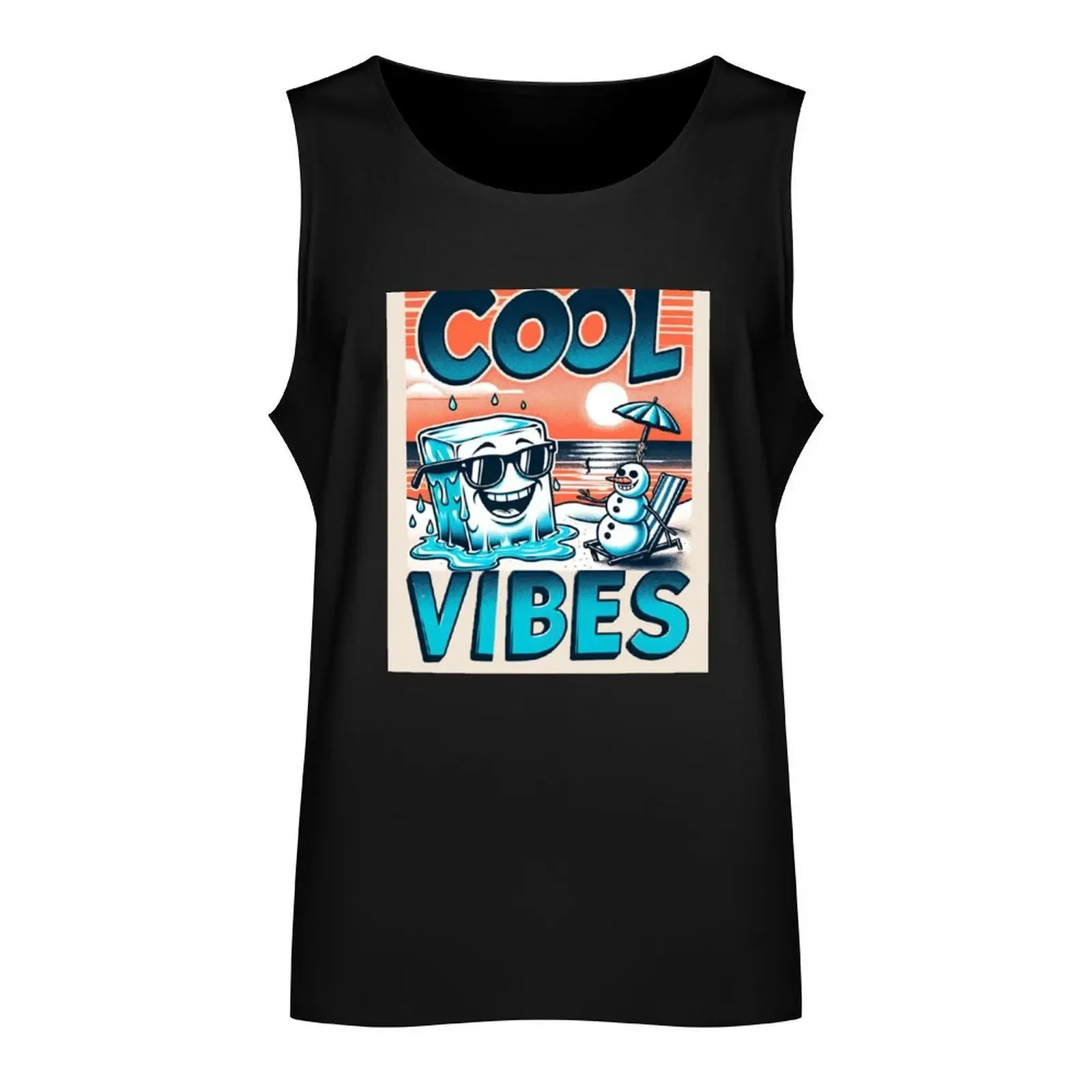 Summer Heatwave: A Sarcastic Beach Party Design Tank Top best selling products sleeveless gym shirt man fitness anime top