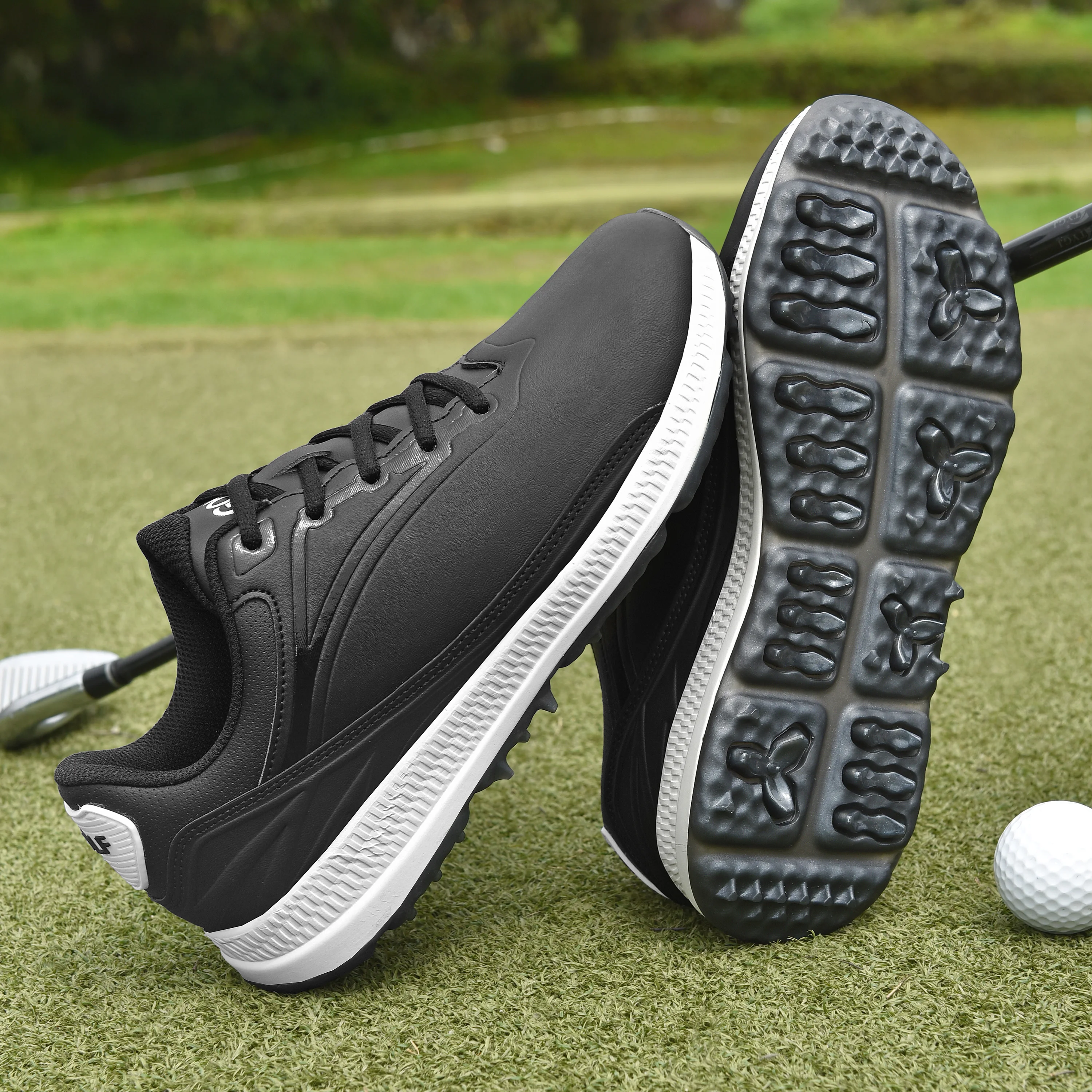 Men's Golf Shoes Outdoor Fashion Walking Shoes Men's Nailless Large Size 47 Comfortable Golf Sports Shoes