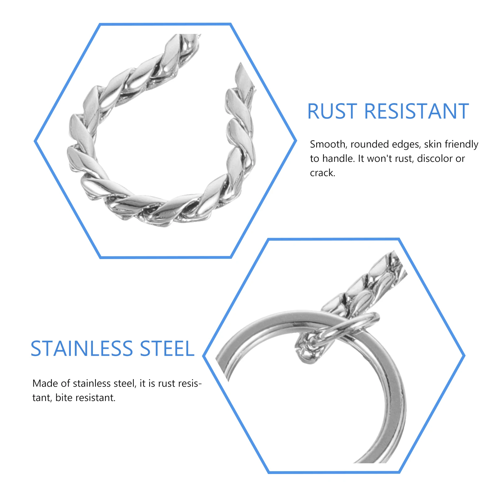 

Stainless Steel Rust Resistant Durable Metal Snake For Pets Decorative Dog Neck Chain Lightweight Fashionable