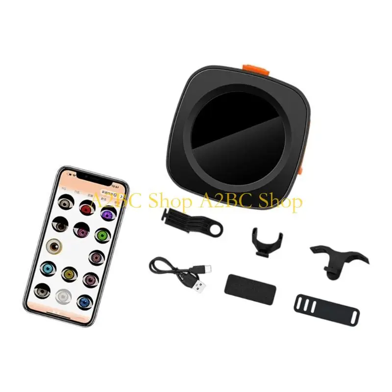 

A2BC Universal Waterproof LED Tail Lamp With Text Patterns Animation For Motorcycle Bicycles Accessories