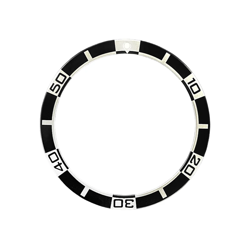 38mm x 31,5mm flache Mode Aluminium Uhr Lünette Einsatz passt skx007 skx009 srpd Uhrengehäuse nh36 nh35 Uhrwerk Männer Uhren teile – Detail 5