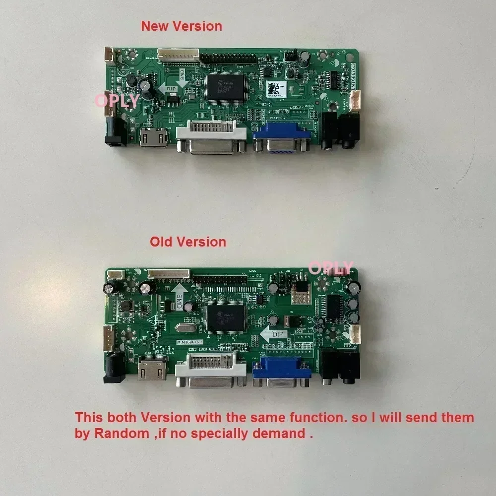 kit for HSD121PHW1 HM185WX1 LED controller board HDMI-compatible DVI VGA LVDS M.NT68676 1366X768 panel  1366*768 DIY