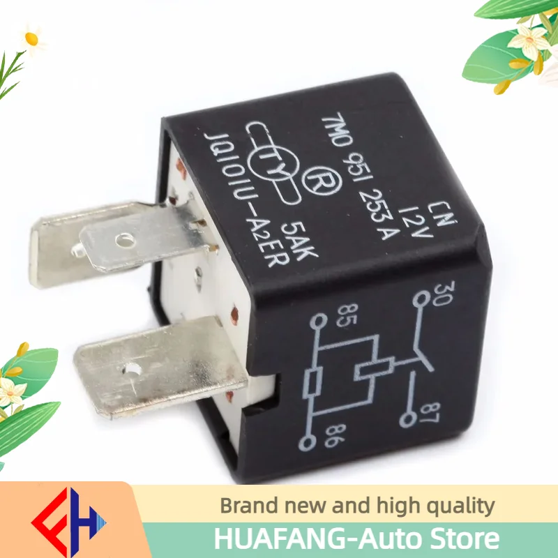 Original 7m0 951 253 A 4-pin Car Mains Current Relay 100# For  A4 A5 A6 Q5 Q7  Jetta Golf Seat 4h0951253 High Quality