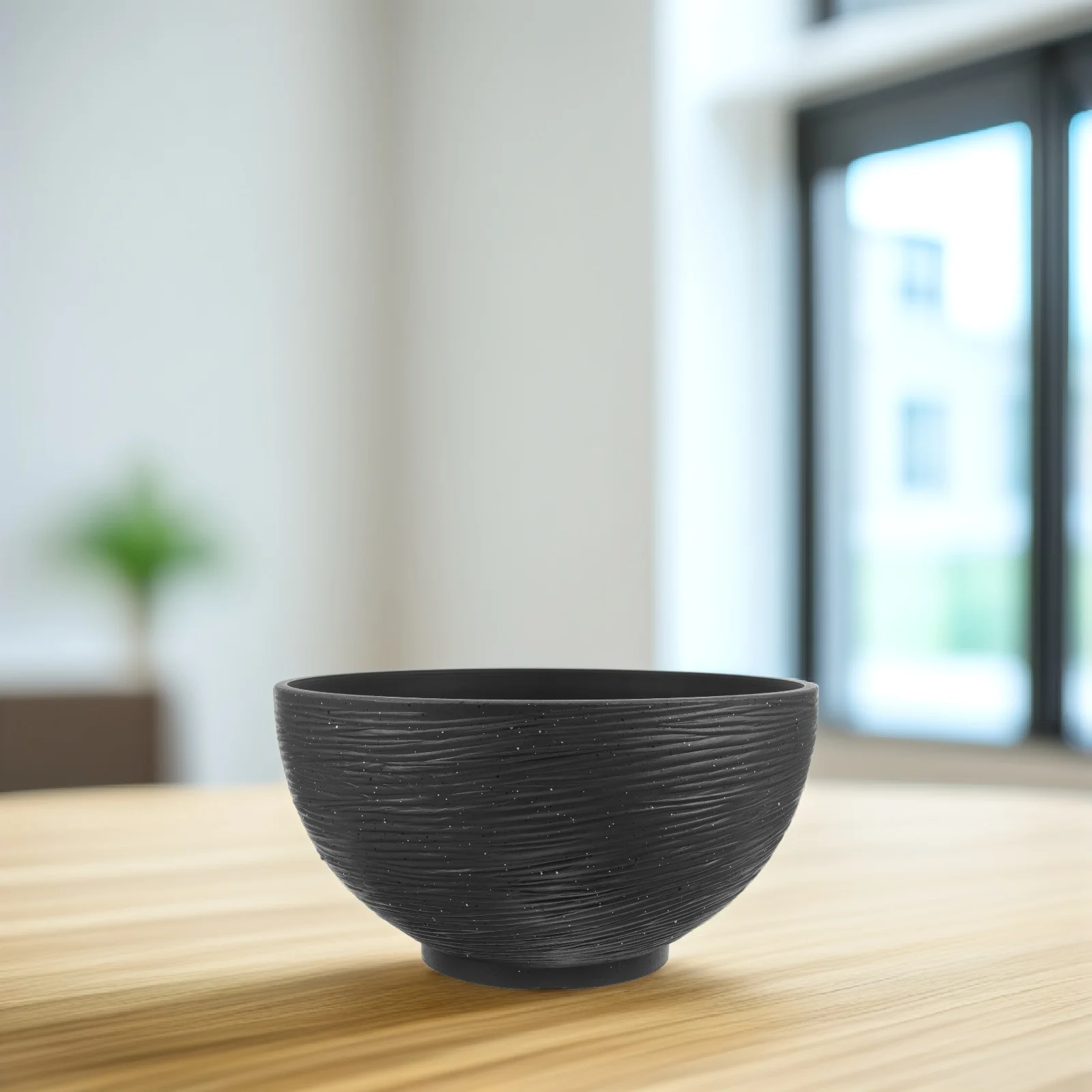 

Lotus Pot Hydroponic Planter Large Deep Bowl Plastic Flowerpot Black Small Size Water Storage Decorative Plant