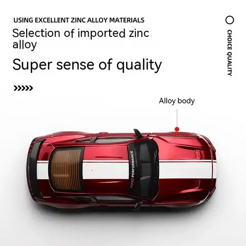 CCA DIY-anpassningsbar Ford Mustang-legeringsbilmodellbyggsats i skala 1:43 - Unikt racerbilssamlarobjekt för hobbyister och entusiaster 8 best sales leksaksgaragedörr - №2