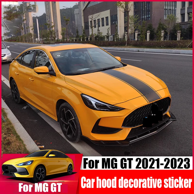 

For MG GT 2021 2022 2023 Car hood sticker Car body sticker Black exterior decoration accessories
