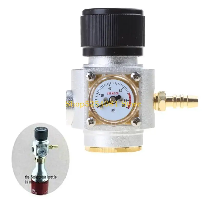AXYC Gas Meter Small Gas Regulator Gas for Home Brew Beer Kegging
