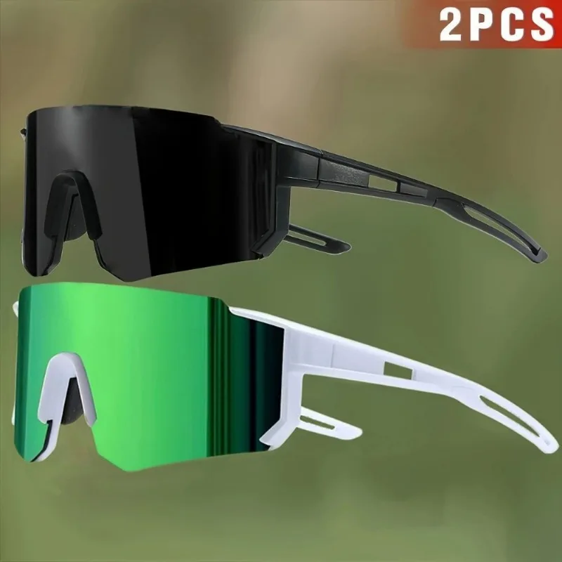 زوجان من النظارات العصرية بدون إطار خفيفة للغاية للرجال والنساء بألوان عدسات لامعة مناسبة للارتداء اليومي #2