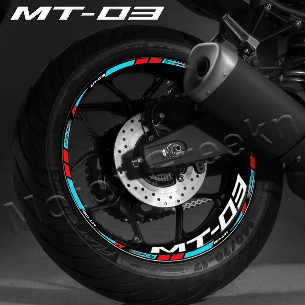 

Reflective Motorcycle Wheel Sticker Rim Stripe Decal Accessories Waterproof For MT-03 MT 03 mt03 2022 2021 2020