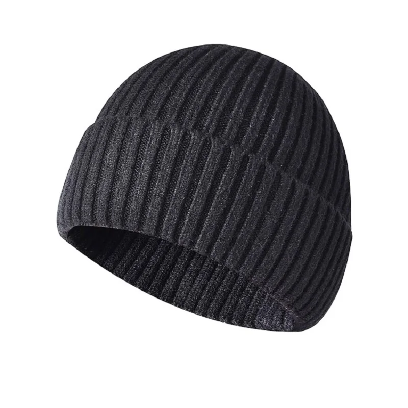 Men\'s Warm Winter Hats Knit Cuff Beanie Cap Thick Windproof Fisherman Beanie For Women Outdoor Soft Thermal Snow Ski Hats