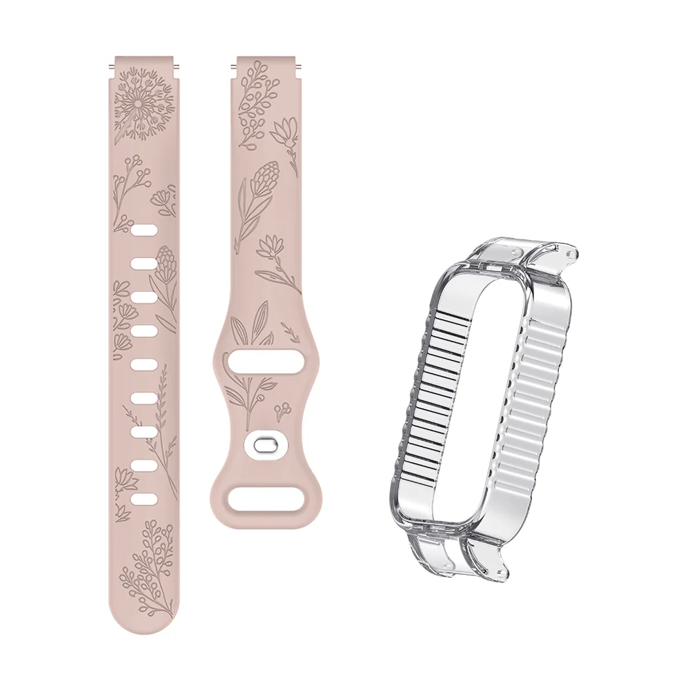 

Strap + TPU Case For Redmi Band 3 Dandelion Pattern Bracelet Quick Release Sport Silicone Watch Band Man Woman 2026 New Design