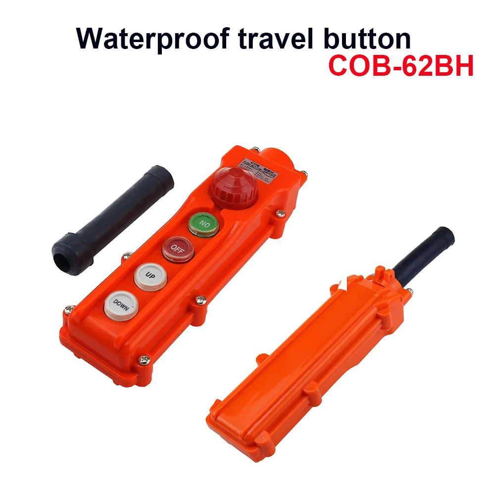 

Кнопочный переключатель подъемного крана с защитой от дождя вверх вниз с ручкой аварийной остановки COB-62BH
