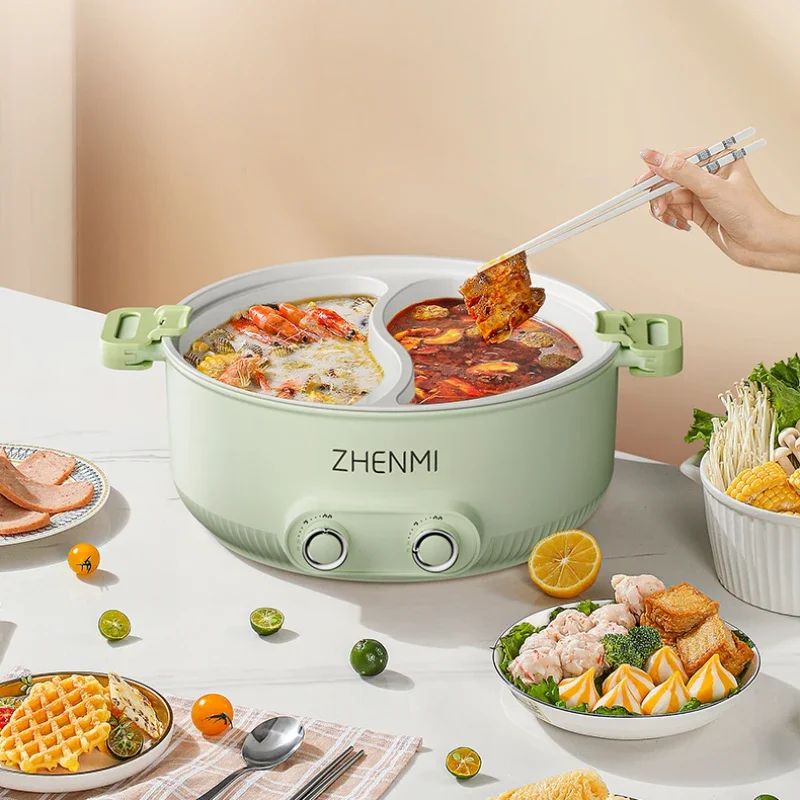 Mandarin Duck Electric Hot Pot Multi-Functional Large Capacity Integrated Non-Stick Electric Caldron Hot Pot Dedicated Pot 6L