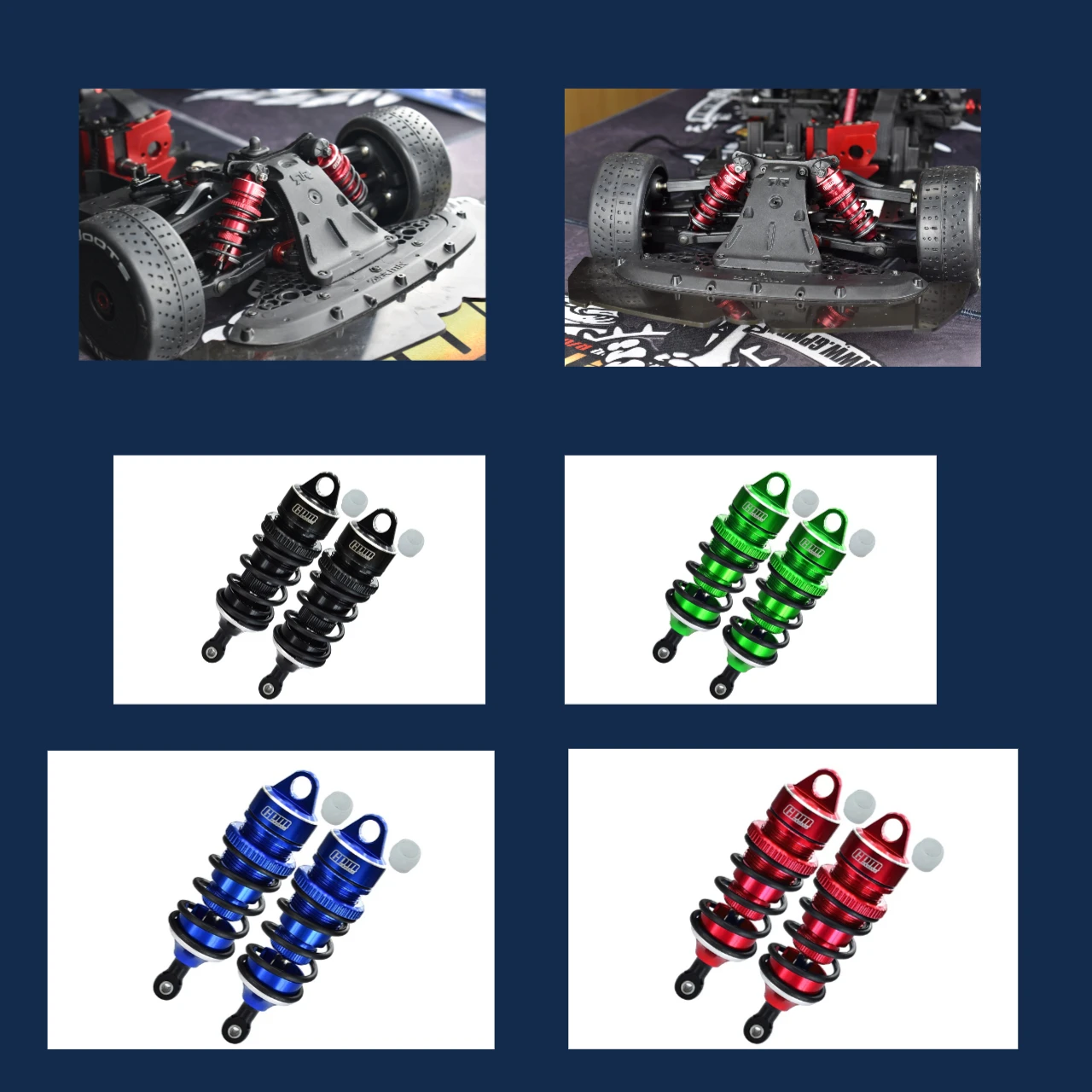 

GPM Aluminum Rear Adjustable Spring Dampers Shaft For Limitless V2 Infraction Felony 6S