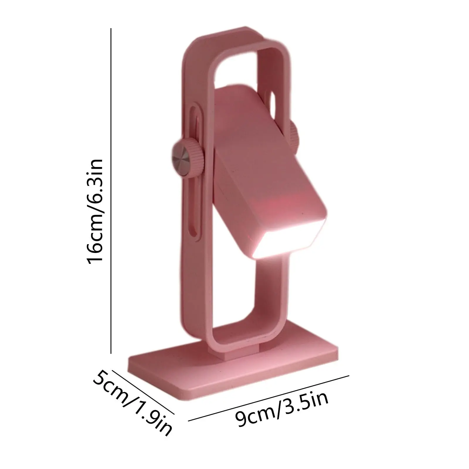 USB 충전식 LED 야간 조명, 로타 독서 조명, 눈 보호 책상 조명, 책갈피 침실 독서 램프, 2 색