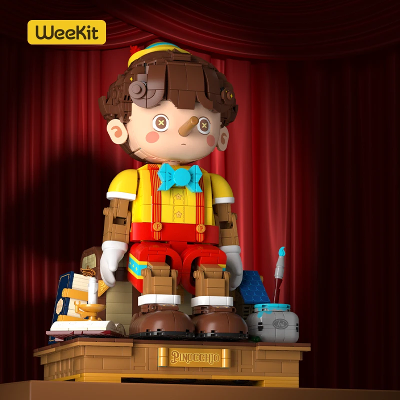 Wekkit Pinocchio Building Blocks Classico Fiaba Naso Lungo Bambola Burattino Modello Mattoni Desktop Deco Educativi Giocattoli FAI DA TE Regalo