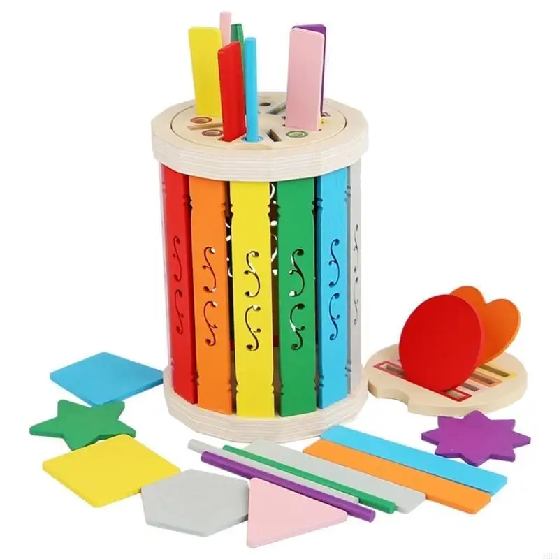 مربع الألغاز التعليمي أطفال يدويون تنسيق لون تنسيق فرز TOY A2UB